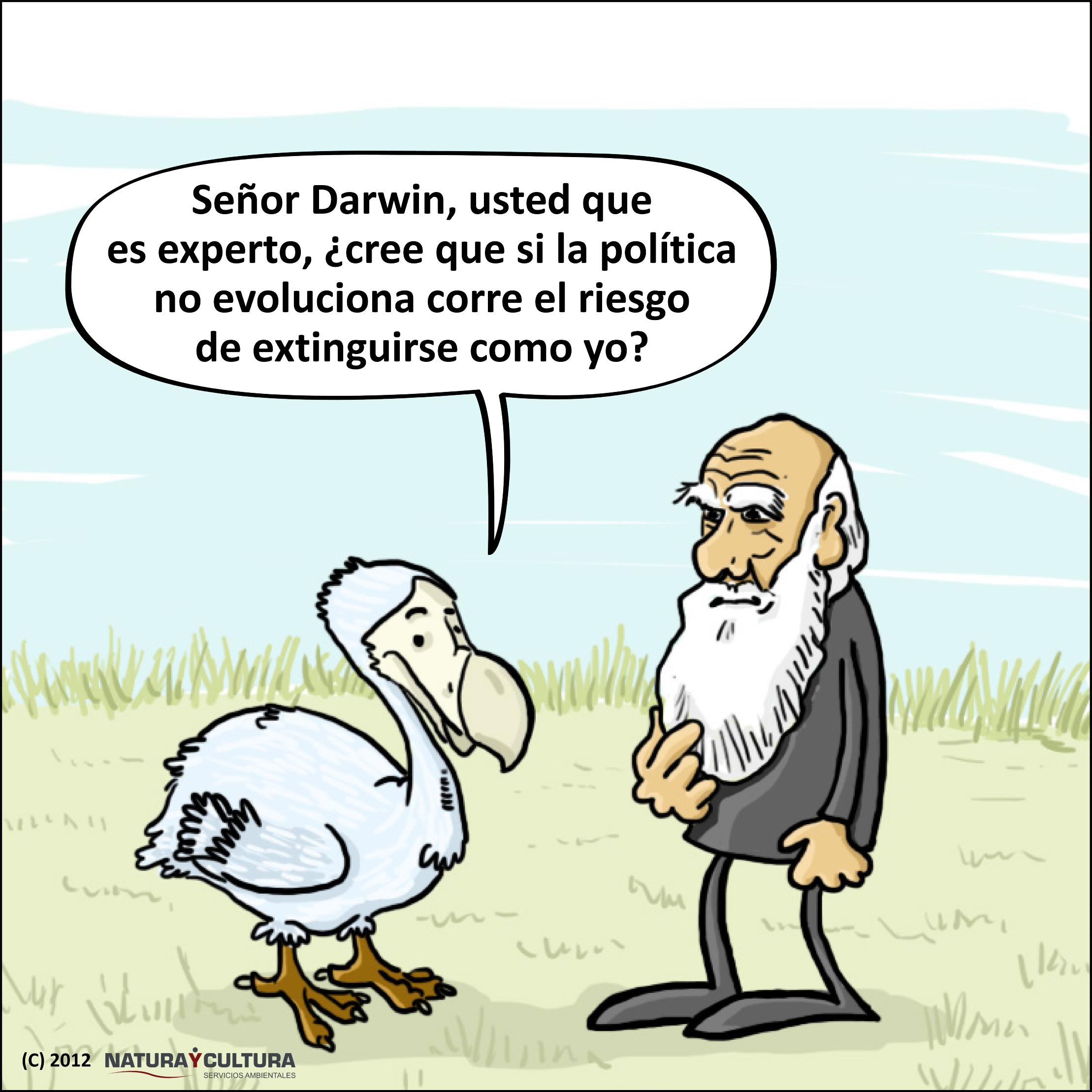 Viñetas darwinianas: evolución y política
